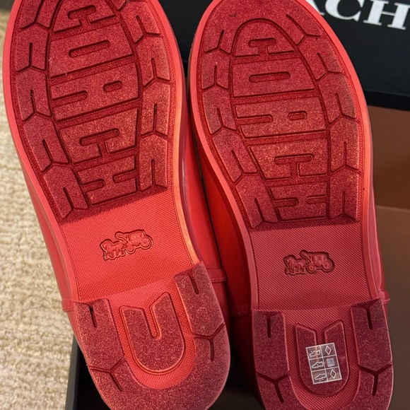 NWOT Coach. Rubber boots. New. Size 7 - Picture 3 of 5